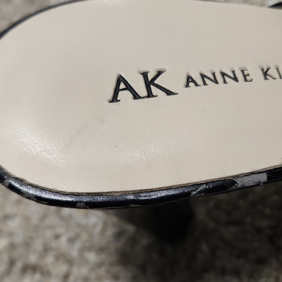 Anne Klein Black Mules with Silver Accents - Picture 8 of 8